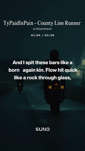 TyPaidInPain - County Line Runner #song #lyrics #countryrap #tharealfeelin #poem