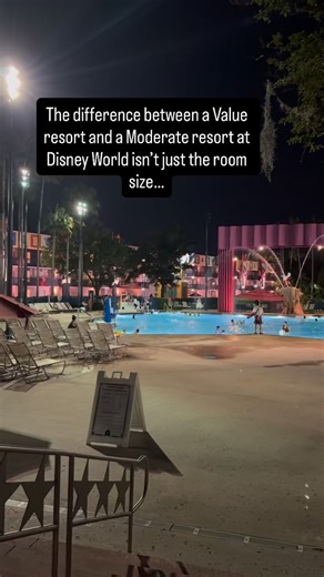 Kelly Holden on Instagram: "You save money at a Value resort, but if you or your kids are into the pool, it might pay to go with a Moderate! Value resorts are awesome and a great way to save some money on your Walt Disney World trip. However, if you want a better pool with a water slide or a big splash pad area, a Moderate resort is the way to go. A lot of time a moderate resort is not that much more expensive and you get the better pool and larger rooms. So if you are a family who isn’t going t