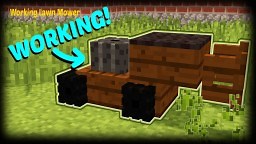 Minecraft - How To Make A Working Lawn Mower Minecraft Map