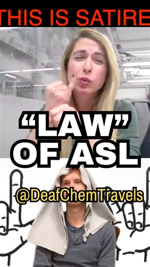 Signplaying | This is the law of ASL! This video stitches a point made by @rawtalkwithbrandon . Also, this video responds to someone's recent comment... | Instagram