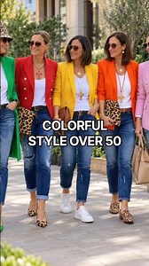 Colorful Blazer & Jeans Style Over 50 | Chic Outfit Ideas