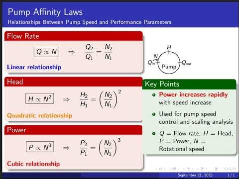Pump Speed vs Flow, Head & Power ⚡Affinity Laws Explained #fluidmechanics #fluidflow #fluiddynamics