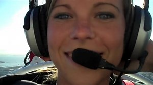 Allison fly's inverted in a Pitts Model 12