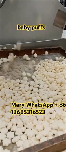How to make baby puffs cereals puffs extruder machinery #extruder #machine #foodextruder #factory