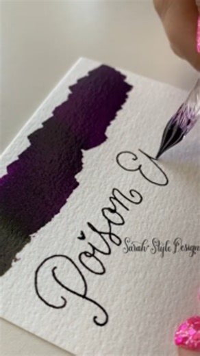 Poison Envy lettering that turns dark words into stunning art