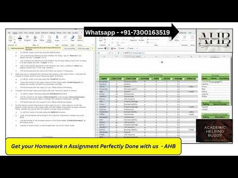 Excel Module 7 SAM Project A Complete - Summarizing Data with PivotTables (Panoramic Insurance)