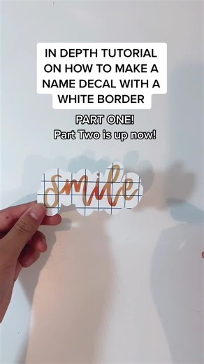 Tutorial: Making a Name Decal with White Border | Part 1