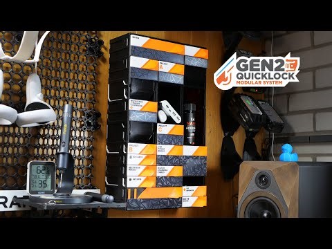 GEN2 Wall Mount Lite: Modular 3D Printed Wall Storage