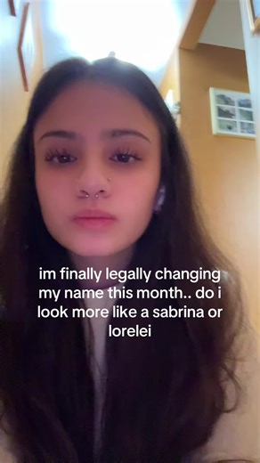 obviously im leaning more towards sabrina but i love both i need last minute opinions! (no i didnt get inspo from gilmore girls) #fyp #name #xyzbca #help