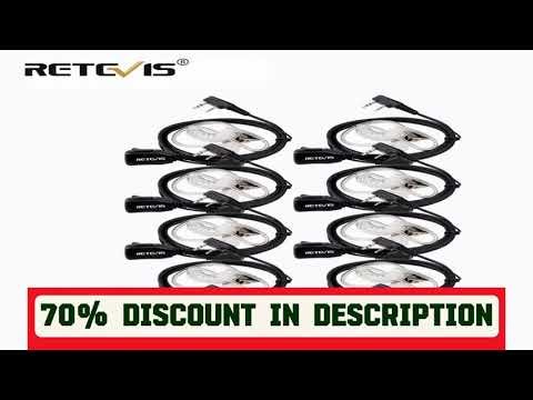 A must-have product! Retevis EAK001 Walkie Talkie Headset 10/20Pcs 2Pin Acoustic Tube Two-way Radi