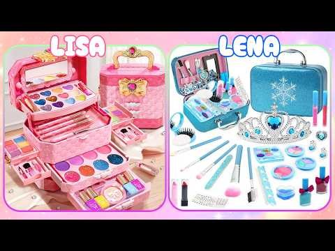 Lisa or Lena Makeup Toy Challenge 💄✨ | Beauty & Cute Picks Day 5#lisaorlena #lena #lisa #random