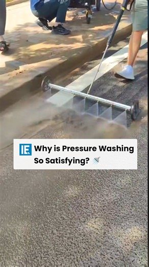 You can understand how dirty something was only after pressure washing it. #PressureWashing #CleanUp #DeepCleaning | Interesting Engineering