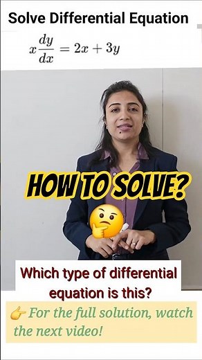 How to solve homogeneous differential equation? #mathematics #swatitheng #ode #math