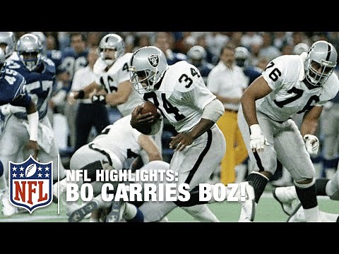 Bo Jackson Carries the Boz into the End Zone | NFL