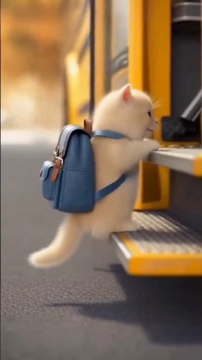 First Day of School… A Little Bit Scary for These Kittens! 🚌💦 #petshub