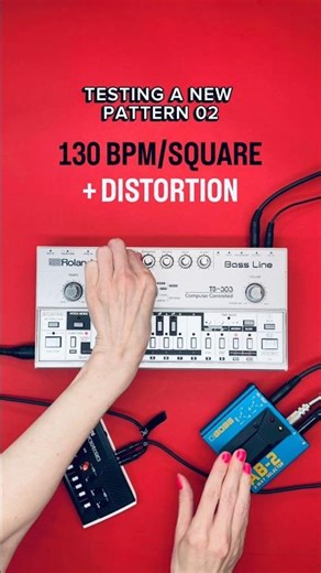 new pattern strech test with my Roland TB-303 and a Korg Monotron for some distortion #acidtechno