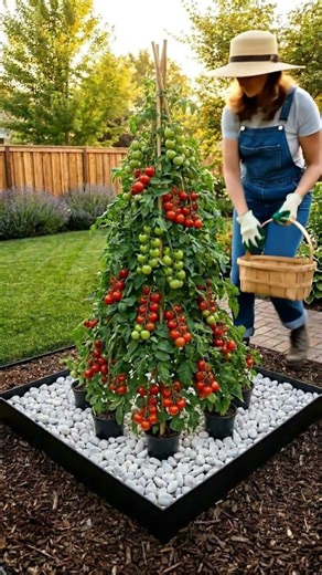 Watch how I turned a few empty pots into a massive harvest of juicy cherry tomatoes! 🍅