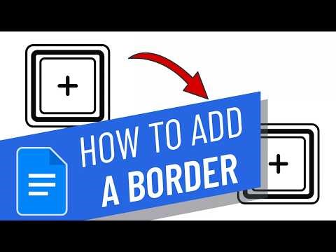 How To Add a Page Border in google docs