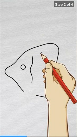 How to Draw an Angelfish Step-by-Step for Beginners, Kids #creative #artist #art #drawing #draw