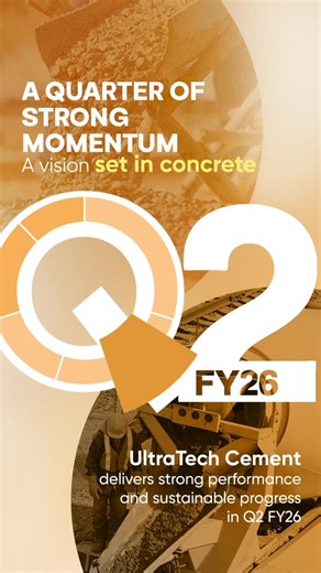 Aditya Birla Group | Quarter after quarter, UltraTech Cement continues to build on a foundation of responsible growth. In Q2 FY26, the company recorded ₹19,371... | Instagram