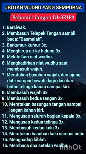Urutan Wudhu Yang Sempurna #carawudhu #doawudhu #niatwudhu #niatmandiwajib #doamustajab
