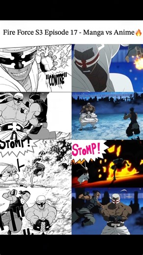 Anime Visuals vs Manga Panel - Fire Force S3 EP-17 🔥 Same Scene, different Impact 💀🔥