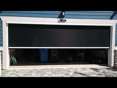 Motorized Garage Screen - Best Bug Defense