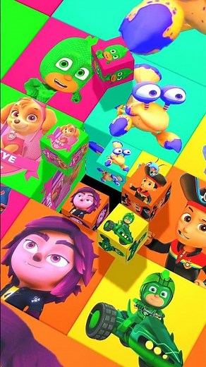 Pj Masks Crew 🎉 | 3D Block Style #pjmasks #friends