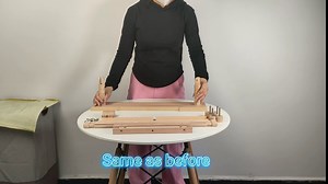Adjustable Beech Wood Embroidery Stand - Guofa Rotated Cross Stitch Needlepoint Holder, Quilting Tapestry Scroll Hoop Frame for Craft Sewing