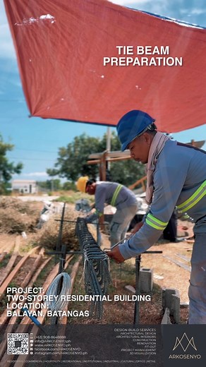 Day 25: Footing Tie Beam Preparation ️ Project: Two-Storey Residential Building Location: Balayan, Batangas #ARKOSENYO #ArchitecturalFirm #DesignBuild #Construction #GetAnArchitect #UAP #Filipino #Philippines | Arkosenyo | Facebook