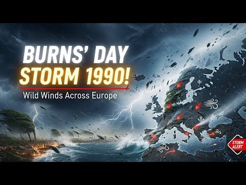 The Burns’ Day Storm: 1990’s Wildest Winds That Shook Europe!