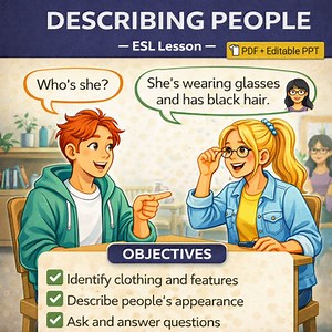 ESL What Do You Like To Do? Describing People & Identifying Family Members