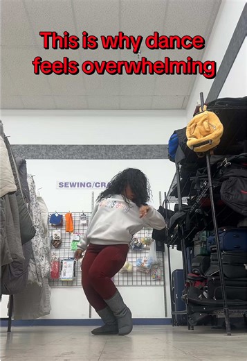 Dance feels overwhelming when you try to learn everything at once, queen. Feet. Arms. Counts. Memory. Performance. That’s too much at the same time. Your brain can’t organize it. So your body tightens. And when your body tightens, you lose rhythm. You lose flow. Then you start thinking, “Maybe I’m just not good at this.” No, queen. You’re not bad. You’re overloaded. Your body needs order. Start with the feet only. Run it slow. Repeat it until it feels normal. Then add arms. Then add style. Layer