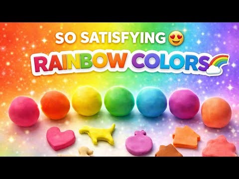 Enjoy this super satisfying clay video where colorful clay pieces are mixed from small to large!