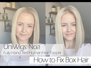 UniWigs NOA Human Hair Topper. Review & Add Lift to Flattened Hair.
