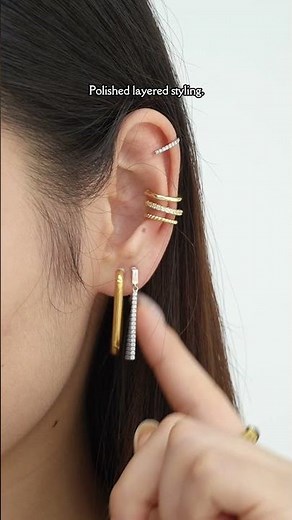 The easiest way to create a polished ear stack.