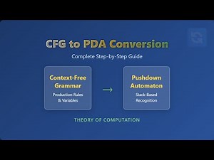 CFG to PDA Conversion: Easy Explanation for Beginners!