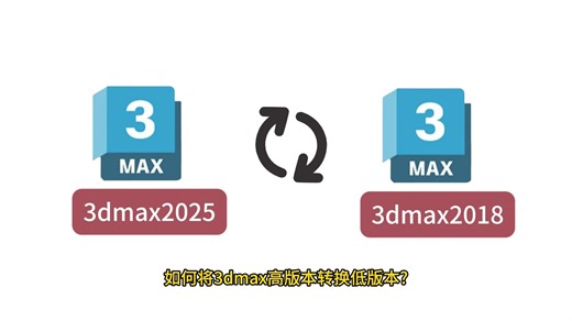 3dmax如何转换版本？