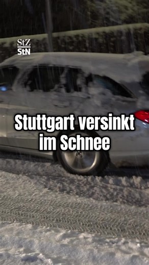 Schneechaos in Stuttgart: Winter zurück im Kessel