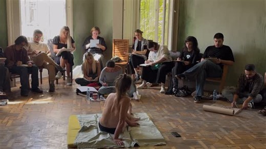 Sketching in Tbilisi on Instagram: "Dear friends, we invite you to a sketching performance dedicated to the observation of the human body as an artistic and plastic phenomenon. The event will take place on January 10. This time, artists will be working with nude performer-models. The format is based on the alternation of extended static poses (10–15 minutes) and movement, allowing participants to explore both the construction of form and its dynamics, rhythm, and transformation in space. Artists