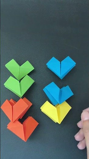Origami Magic Kaleidoscope From Heart - Relaxing Paper Toy