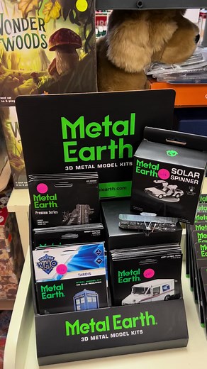 Metal earth model kits are a fun way to spend a rainy afternoon! These kits are made of thin steel and are super detailed! They make a very unique gift and a fun project for teenagers and adults! #metalearthmodel #metalearth #doctorwho #usps #planes #cars #trucks #modelkits