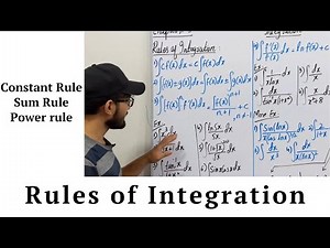 Basic Integration Rules || Indefinite Integral || Power Rule || Examples || Saad Latif