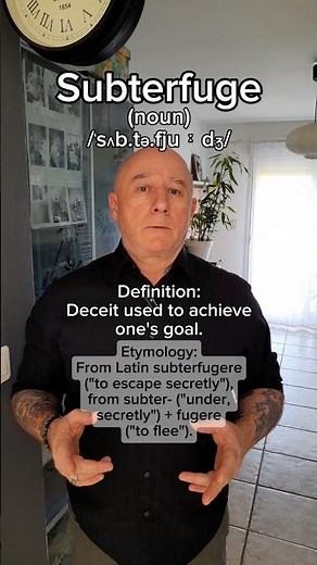 Subterfuge! English Pronunciation, Meaning, Synonyms, Etymology, and Examples!