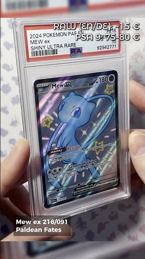 Mew ex 216/091 – PSA 10 Preischeck (Paldean Fates)