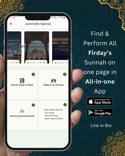 11K views · 69 reactions | Get all Friday's Sunnah  & Download all Jummah's images from the only islamic App you will need. Link: Islamtics.com/AppLink/ | Islamic Quotes | Facebook