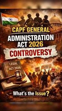 CAPF Act 2026 controversy explain? #capf #capf2026 #indianarmy #ips #army #explainedinhindi #shorts