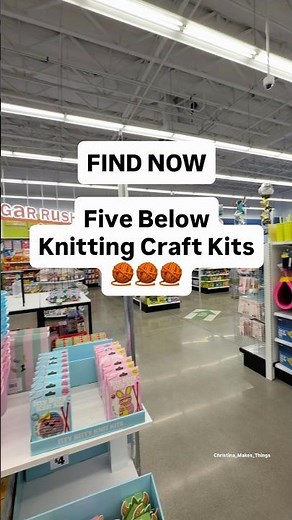 Don’t miss this knitting kits at ‪@fivebelow‬#budgetcrafting #craftyliving #knitting