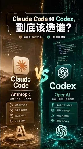 别乱选 AI 编程工具：Claude Code 和 Codex 差别很大！