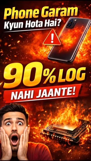 🔥 Phone Garam Kyun Hota Hai? 90% Log Nahi Jaante! #techshorts #techshorts #smartphone